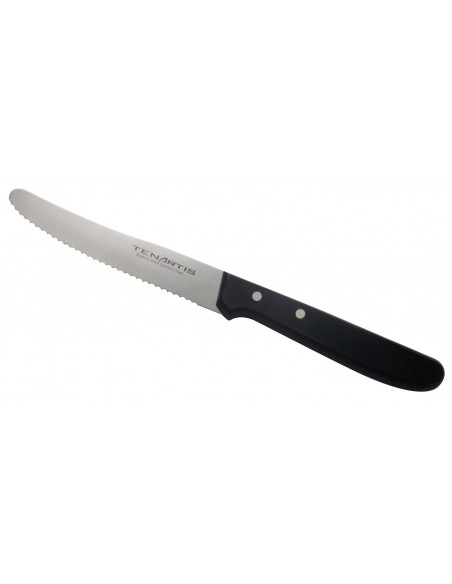 6 Stück Obst- Tafel- Steak- Pizzamesser 11 cm mit umweltfreundlich PlasticFree Verpackung - Tenartis Made in Italy