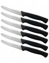 Set de 6 Couteaux de Table, Steak, Pizza, Fruits lame 11 cm - Tenartis Fabriqués en Italie