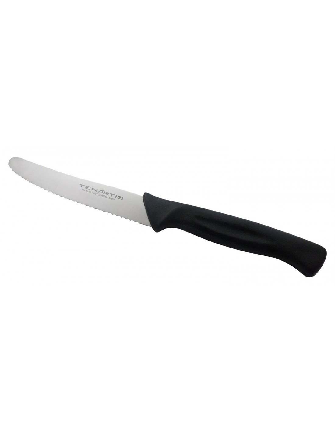 Roer Solingen Set 6 Coltelli Da Tavola #10299 – Lama In Acciaio Inox, Manico In Plastica Nera, 21 Cm, Affilati, Lavastoviglie