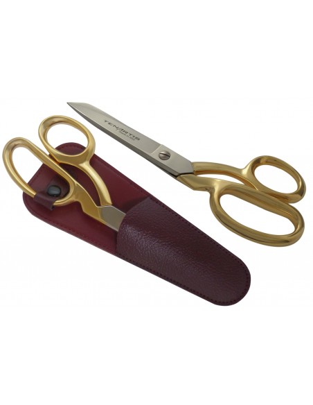 Tijeras de Modista y Sastre 20 cm Dorada en Funda | Tenartis