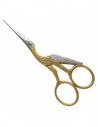 Forbici da Ricamo, Cicogna Dorate 11,5 cm - Tenartis Made in Italy
