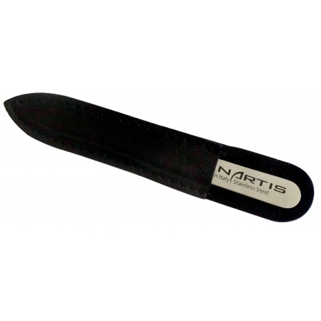 Pinzetta Professionale per Sopracciglia Retta Inox con Fodero in Pelle - Tenartis Made in Italy
