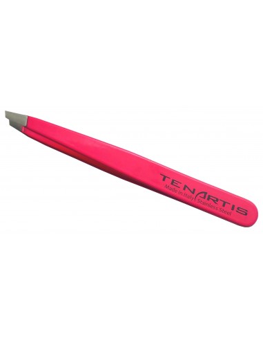 Pince à Épiler Mors Biais Inox avec Etui en Cuir - Tenartis Fabriqué en Italie
