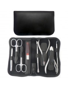 8-Piece Professional Manicure and Pedicure Leather Set | Tenartis Shop