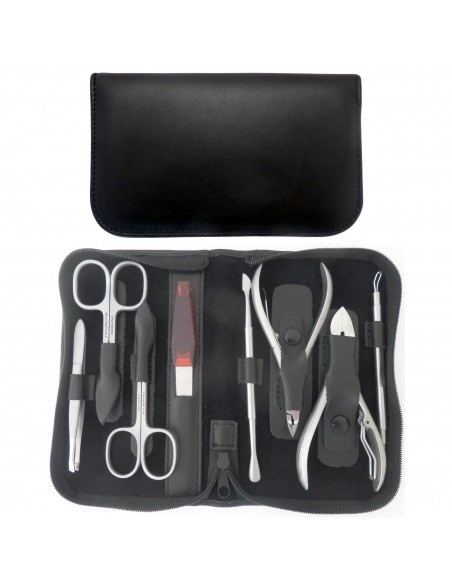 Set Manucure et Pedicure Professionnel 8 pcs en Cuir | Tenartis Shop