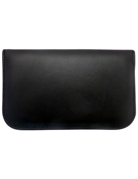 Set Manicure e Pedicure Professionale 8 Pezzi Inox in Vera Pelle Nero con Cerniera - Tenartis Made in Italy