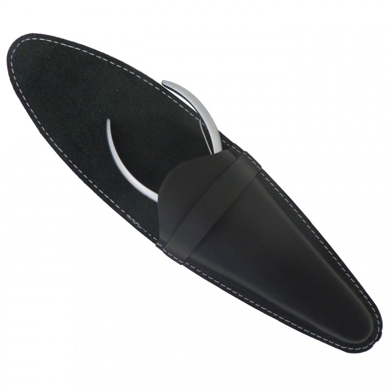 Leather Case for Safety Razors, Cuticle and Nail Nippers