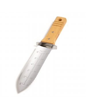 Hori-Hori Stainless Steel Japanese Trowel - Soil, Planting and Weeding Tool - Nisaku 802 Made in Japan