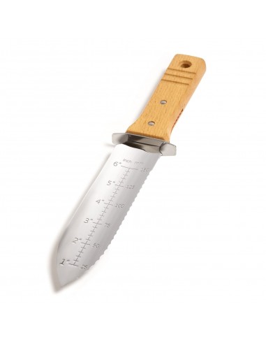 Hori-Hori Stainless Steel Japanese Trowel - Soil, Planting and Weeding Tool - Nisaku 802 Made in Japan