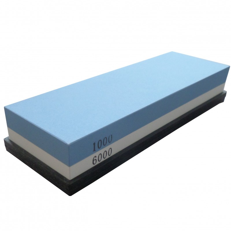 TwoSided Whetstone, Sharpening Stone 1000 and 6000 Grit Tenartis