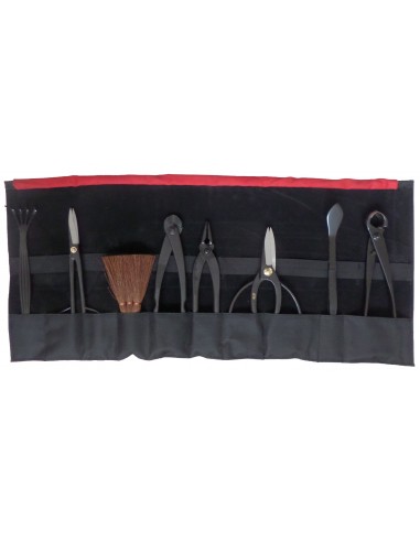 Astuccio a Rotolo Porta Utensili da Bonsai a 10 Posti | Tenartis