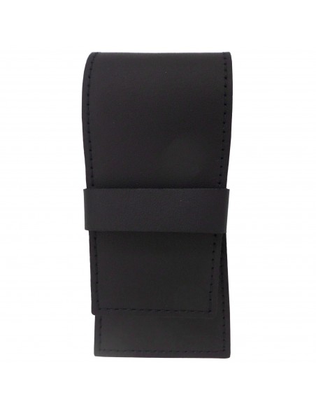 Kit Manicure Nero 4 Pezzi in Vera Pelle con Tagliaunghie - Tenartis Made in Italy