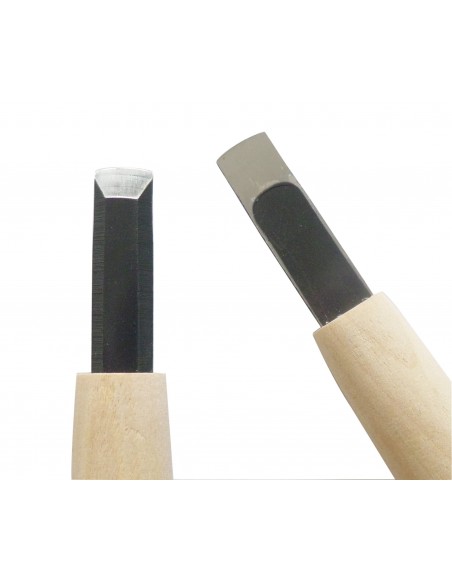 Cuchillo para Tallar Madera con Hoja Recta - Carvy Michi Hamono Made in Japan