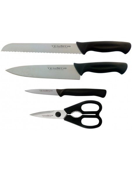Set de 4 Couteaux et Ciseaux de Cuisine | Tenartis Vente en Ligne