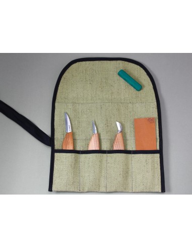 Juego de 3 Cuchillos para Tallar Madera BeaverCraft S15 | Tenartis