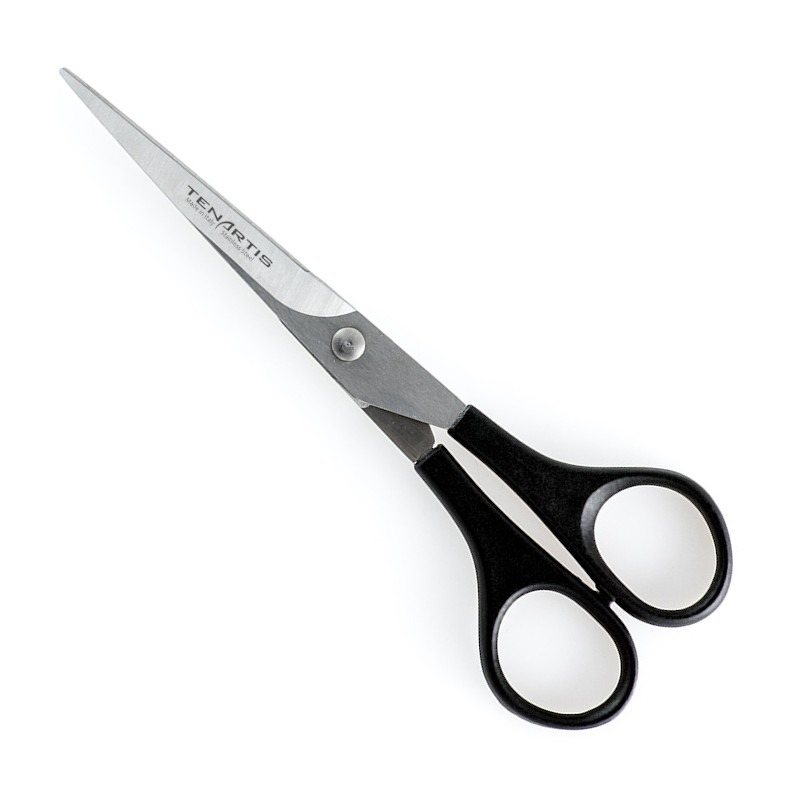 Ciseaux de Toilettage pour Chiens et Chats 15 cm Légers en Acier Inox avec Etui en PVC - Tenartis Fabriqué en Italie