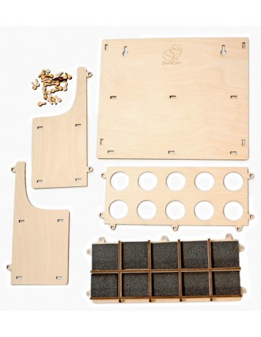 Porte Outils pour 10 Couteaux de Sculpture sur Bois | Tenartis