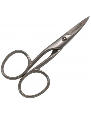Curved Nail Scissors for Left Hand with PVC Case - Tenartis Made in Italy
