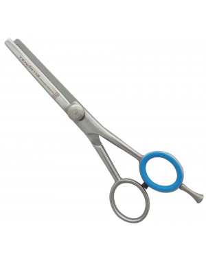 Professional Stainless Steel Hair Thinning Scissors with Finger Rest and PVC Case - Tenartis Professional Made in Italy
