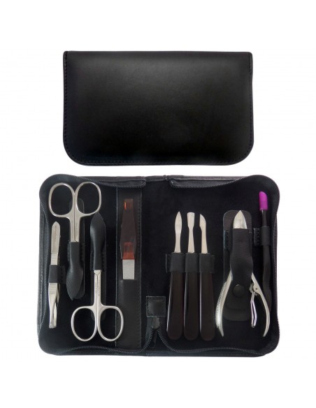 9-Piece Manicure & Pedicure Set with Zipper Made in Italy | Tenartis
