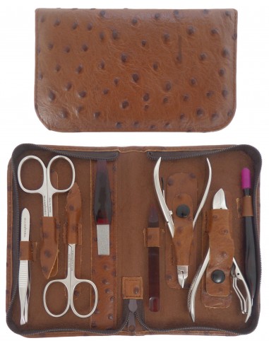 Set Manucure et Pedicure Professionnel 8 pcs en Cuir | Tenartis Shop