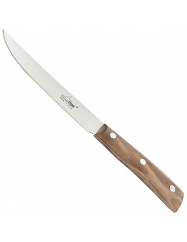 Cuchillo Chuletero Hoja 12 cm, Línea Iside con Mango en Madera de Olivo