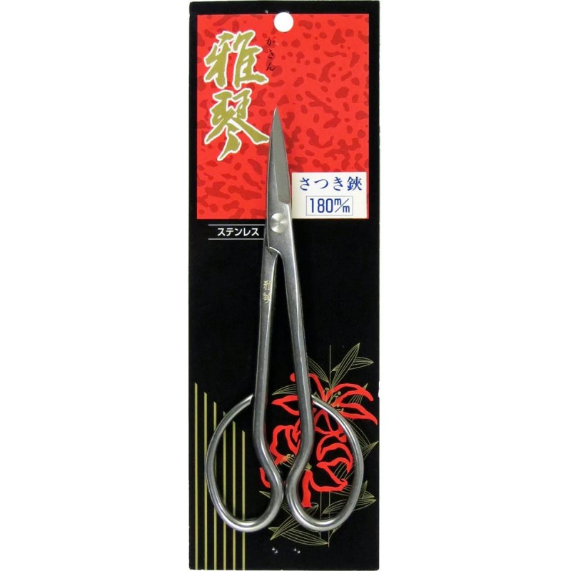 Tijeras Bonsai Satsuki en Acero Inox 18 cm - Gakin 7006 Made in Japan