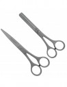 Set 2 Ciseaux Coiffure Professionnels en Acier Inox: Couper et Effiler - Tenartis Fabriqué en Italie
