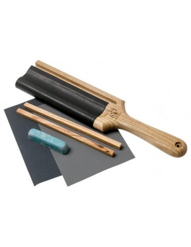 Leder Streichriemen für Schälmesser mit Paste - BeaverCraft LS5P1