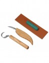Set 2 pièces Couteaux de Sculpture sur Bois - BeaverCraft S02