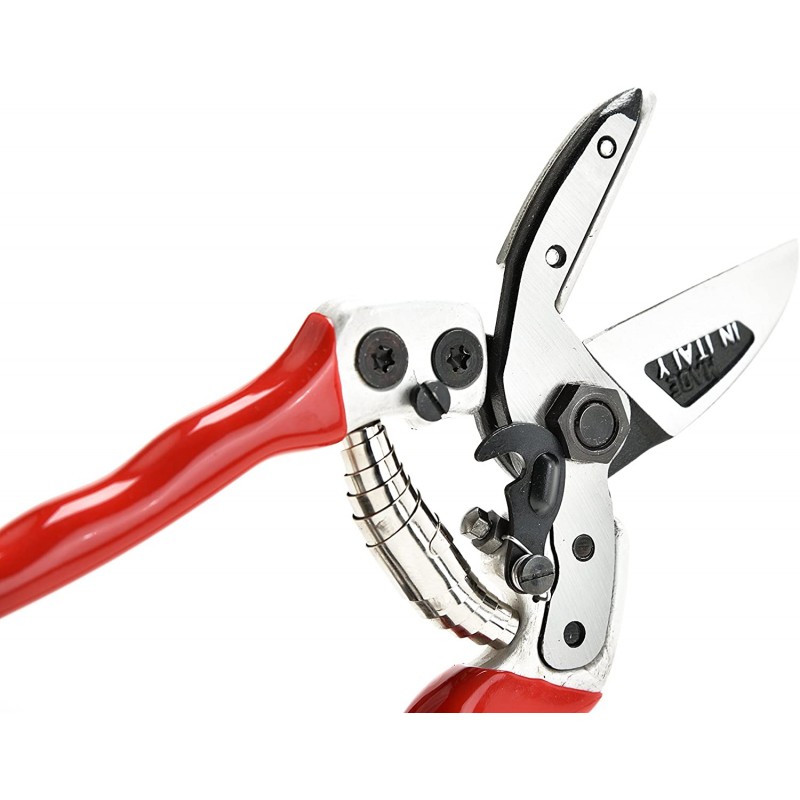 Forbici da Potatura Professionali con Taglio Battente Lama Diritta 21 cm - Falket 1112 Made in Italy