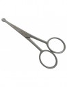 Forbici Barba, Baffi, Peli Naso e Orecchie in Acciaio Inox con Lame Rette e Custodia in PVC - Tenartis Made in Italy