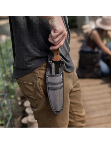 Outil Multi-Fonction de Jardin, Transplantoir "Hori Hori" en Acier Inox avec Etui - Barebones Living