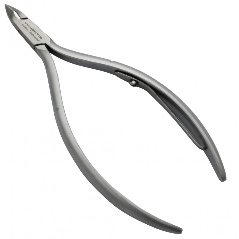 Professional Stainless Steel Cuticle Nipper Half Jaw with PVC Case - Tenartis PRO
