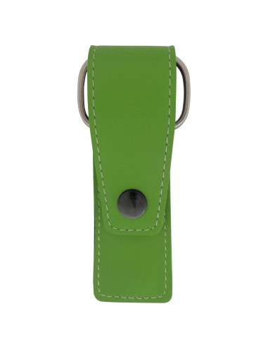 3 teiliges Maniküre Etui aus echtem Leder mit Nagelschere, Nagelfeile und Pinzette - Tenartis Made in Italy (Grüne)