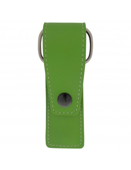 3 teiliges Maniküre Etui aus echtem Leder mit Nagelschere, Nagelfeile und Pinzette - Tenartis Made in Italy (Grüne)