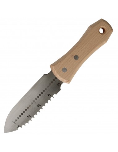 Couteau de Jardin, Transplantoir "Hori Hori" en Acier Inox, Petit - Kenkatabami Fabriqué au Japon