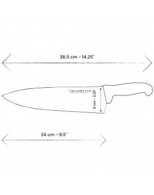 Profi Kochmesser 24 cm mit PVC-Etui - Tenartis Made in Italy Profi Kochmesser 24 cm mit PVC-Etui - Tenartis Made in Italy