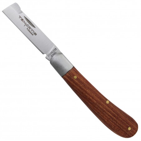 Veredelungsmesser rostfrei mit Holzgriff - Tenartis