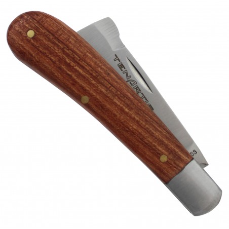 Veredelungsmesser rostfrei mit Holzgriff - Tenartis