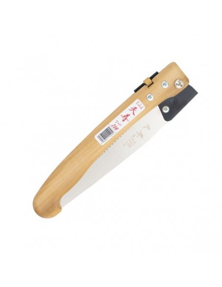 Sierra de Podar Japonesa Plegable con Mango de Madera y Hoja Intercambiable 21 cm - Tenju FS-210 Made in Japan