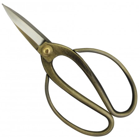Professional Bonsai Scissors Hammered Bronze 18,5 cm/7 inch - Tanabe S-153 Made in Japan