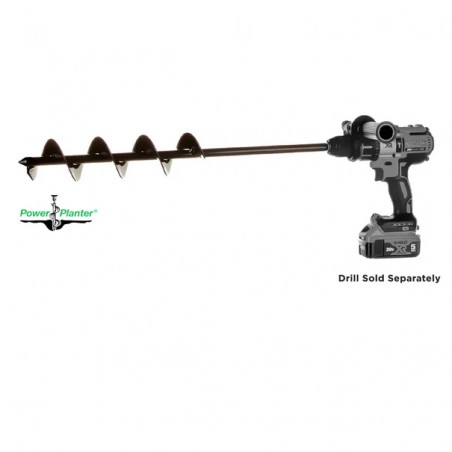Trivella Professionale da Giardino per Trapano - Power Planter Made in USA