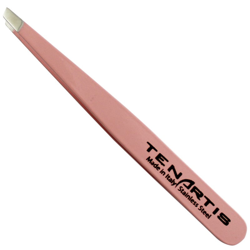 Pinzetta per Sopracciglia Obliqua Inox Rosa con Custodia in PVC - Tenartis Made in Italy Pinzetta per Sopracciglia Obliqua Inox Rosa con Custodia in PVC - Tenartis Made in Italy