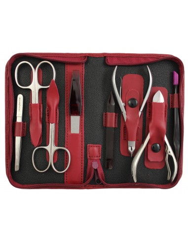 Set Manicura y Pedicura Profesional Negro con Cremallera | Tenartis