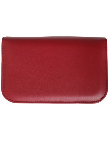 Set Manicure e Pedicure 9 Pezzi in Vera Pelle con Cerniera Bordeaux - Tenartis Made in Italy