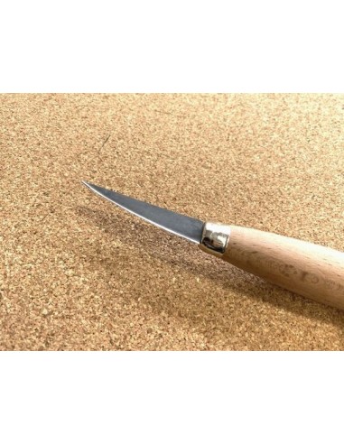 Scalpello da intaglio per lavorazione del legno lama piatta in legno duro con strumenti per incisione con manico in legno forgiato a mano di diverse dimensioni, scalpello piatto, 15 mm