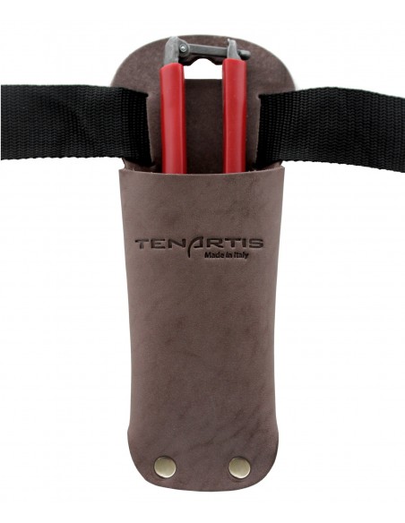Etui en Cuir pour Secateurs avec Ceinture - Tenartis Fabriqué en Italie