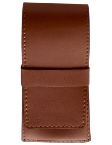4 teiliges Männer Maniküre- und Bartpflege Etui aus echtem Leder, rostfrei - Tenartis Made in Italy