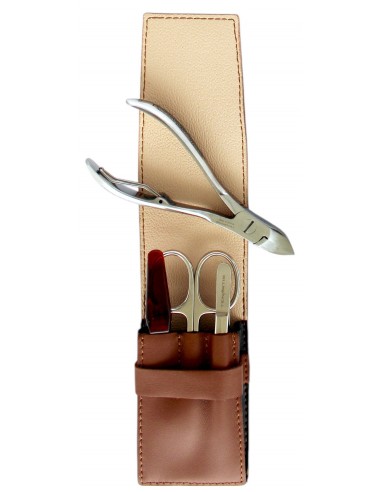 Set Manucure et Pedicure pour Homme 4 pièces en Cuir - Tenartis Fabriqué en Italie